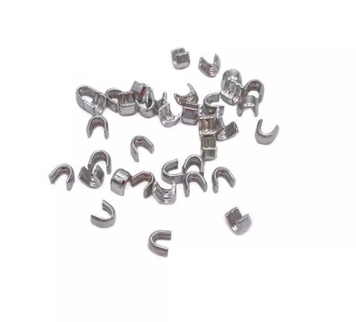 Верхні обмежувачі для застібки-блискавки тип 5 500шт/уп Нікель (Алюміній)