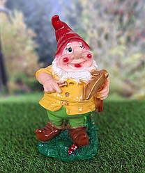 Садовий гном Слюсар 40 см гіпс - гном для саду