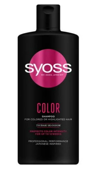 Шампунь Syoss Color Shampoo для пофарбованого та тонованого волосся, з квіткою камелії, 440 мл