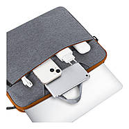 Сумка для ноутбука Dux Ducis LBJC Shoulder Bag for 15.5"-16" Dark Grey, фото 3