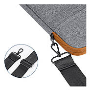 Сумка для ноутбука Dux Ducis LBJC Shoulder Bag for 15.5"-16" Dark Grey, фото 5