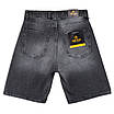 Чоловічі джинсові шорти John Lucca сірі з потертостями, вільний крій, фото 2