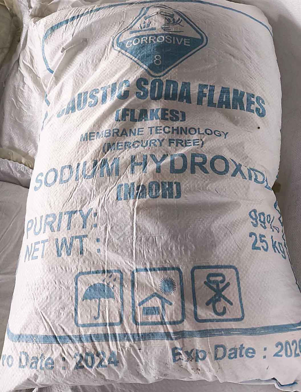 Натрій гідроокис, гідроксид натрію, каустична сода, NaOH, 25 кг