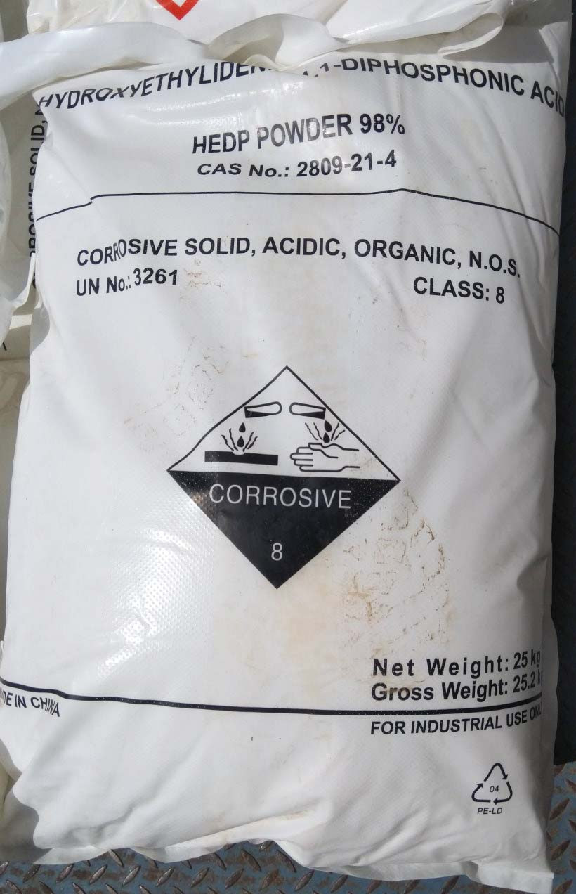Кислота ОЕДФ (оксидиліодендифосфонова кислота, суха), 25 кг