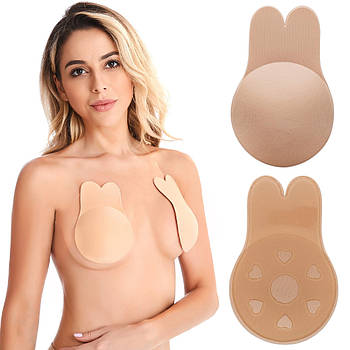 Невидимий силіконовий бюстгальтер для підтяжки грудей, розмір L/XL / Наклейки для ліфтингу грудей