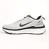 Чоловічі кросівки Nike Zoom Light Grey Світло Сірі Взуття Найк Зум текстиль демісезон, фото 6