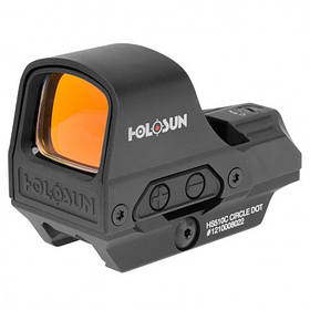 Коліматорний приціл Holosun HS510C, RED, 2 MOA Dot и 65 MOA Circle, Колір: Black
