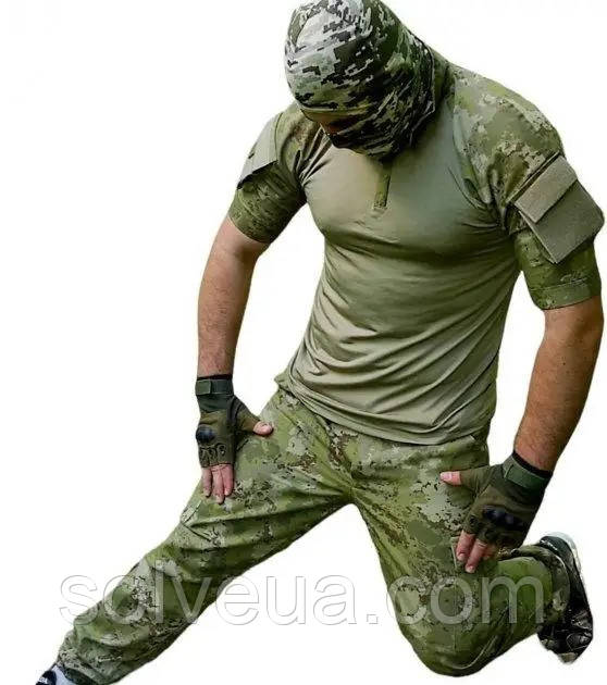 Тактична форма Forteks Камуфляж Green dark multicam Літня Футболка і Штани розмір XL solve