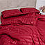 Комплект постільної білизни Страйп бордовий (євро), фото 3