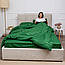 Комплект постільної білизни Страйп зелений (півторачний), фото 6