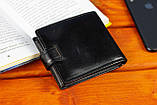 Класичне чоловіче портмоне з натуральної шкіри ST Leather В102 Чорний, фото 7