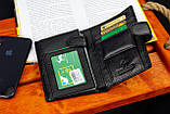 Чорний чоловічий гаманець вертикального типу з натуральної шкіри під документи Marco Coverna MC-5176-1, фото 9