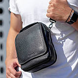 Чоловіча шкіряна сумка-барсетка через плече з ручкою TD-22011, фото 3