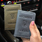 Шкіряна обкладинка для ID-паспорта та водійських прав 2186-1B, фото 2