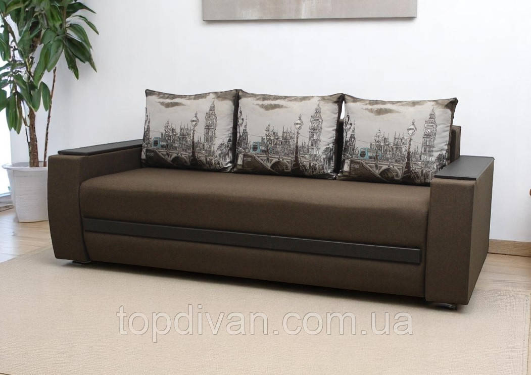 Диван єврокнижка "Граф 2 - Токіо 2" (Заказ) Габарити: 2,35 х 1,05 Спальне місце: 1,90 х 1,60