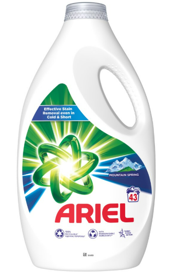 Гель для прання ARIEL Mountain Spring Clean & Fresh для кольорових речей, 43 прання, 2150 мл, фото 1
