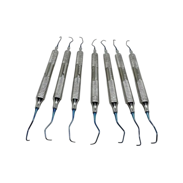 Набір Кюрет Грейсі, 7 штук (титан) / Set of Gracey Сurettes, 7 pcs (titanium), фото 1
