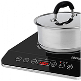 Плита індукційна настільна одна конфорка Zilan ZLN8078 з сенсорним керуванням 2000 Вт, фото 9