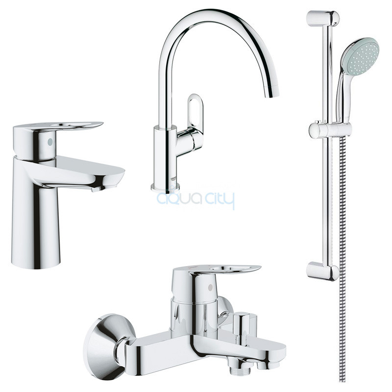 Grohe Набiр змiшувачiв BauLoop 4 в 1, для ванни та кухні (123225K)
