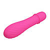 Міні-вібратор рельєфний Solomon Pretty Love рожевий, 12 х 2.9 см, фото 2