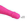 Міні-вібратор рельєфний Solomon Pretty Love рожевий, 12 х 2.9 см, фото 5