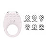 Вібраційне ерекційне кільце Every Night Toys з підсвічуванням, біле, фото 5