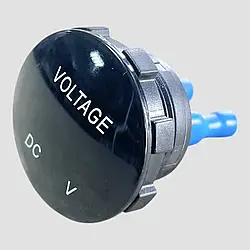 Автомобільний круглий врізний вольтметр червоний DC 12V-24 V для легкових і вантажних, спецтехніка. DTL-2584