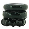 Набір ерекційних кілець NS Novelties Renegade Dyno Cock Rings, чорні, 3 шт, фото 4