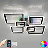 Смарт люстра OVAL ICE RGB 120W 7S чорна BLACK/CLEAR Esllse керована з пультом і SMART додатком для смартфону APP 960x750x110мм, фото 10