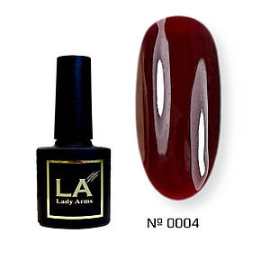 0004 L лайт Lady Arms бордовий гель-лак gel polish