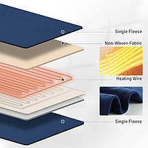 Електроковдра плед Ковдра з електропідігрівом, велика, 130 x 180 см, Німеччина, фото 2