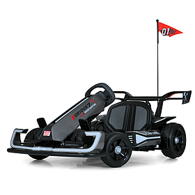 Електрокарт дитячий Bambi (акум. 24V14AH, 2 мотори 150W, EVA, BLUETOOTH, світло) M 6148EBLS-11(24V) Сірий