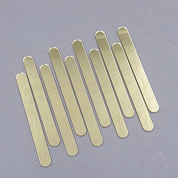 Акрилові палички для ескімо (золоті) 9.5 см 10 шт.