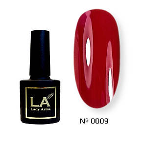 0009 L лайт Lady Arms червоний гель-лак gel polish