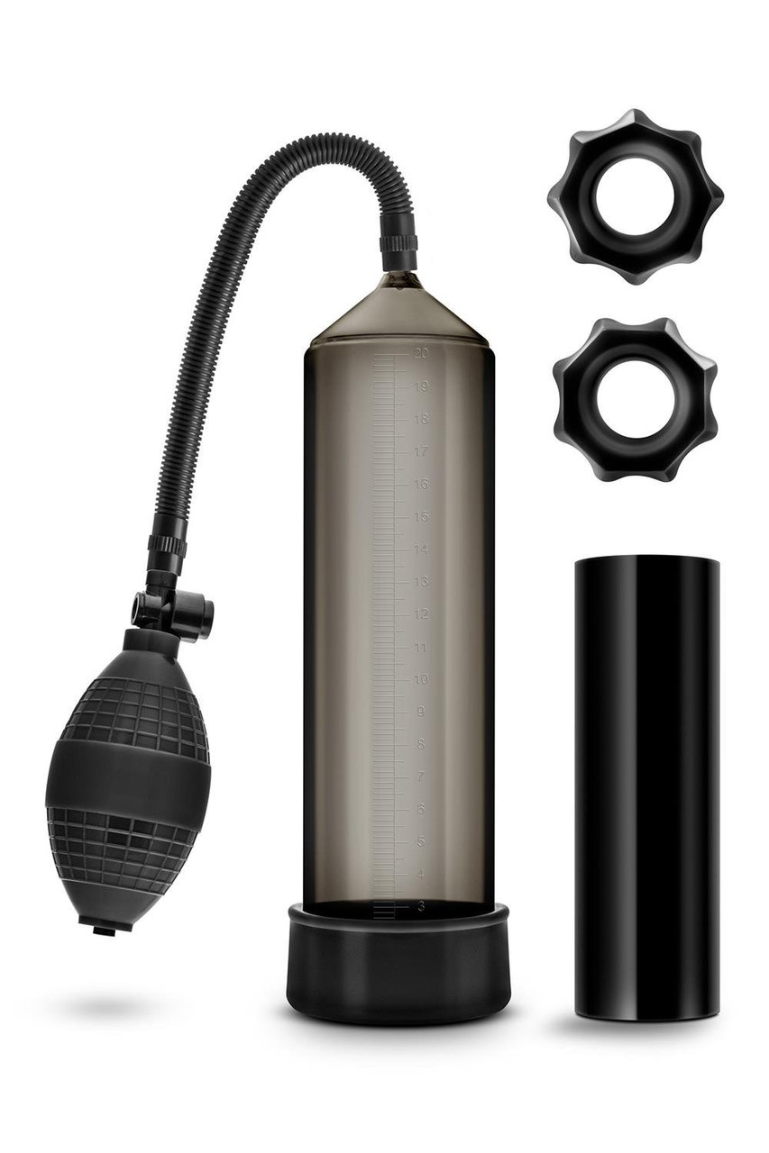 Набір для стимуляції та накачування пеніса Blush Quickie Kit чорний, фото 1