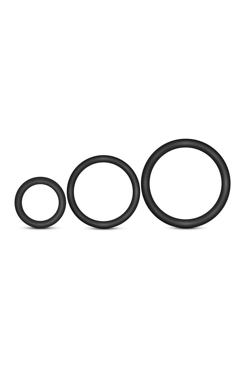 Набір ерекційних кілець Blush Performance VS4 чорний, фото 1