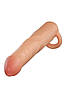 Насадка на пеніс реалістична Blush Performance Plus з кільцем для мошонки, бежева, фото 4
