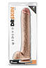 Фалоімітатор реалістичний з яєчками Blush Dr. Skin Dr. Michael на присосці, тілесний, фото 3