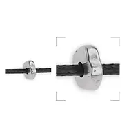 Намистина "Диск", 5 мм, античне срібло