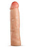 Реалістична подовжуюча насадка на пеніс Blush Performance Plus подвійний щільності, бежева, фото 2