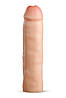 Реалістична подовжуюча насадка на пеніс Blush Performance Plus подвійний щільності, бежева, фото 3