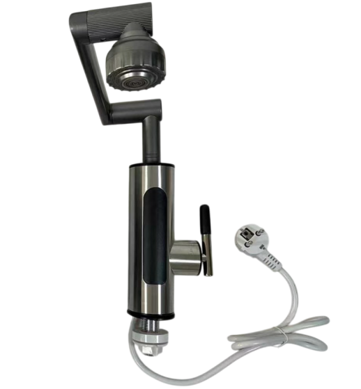 Проточний водонагрівач з екраном метал складаний RY-016 AuraHome, фото 1