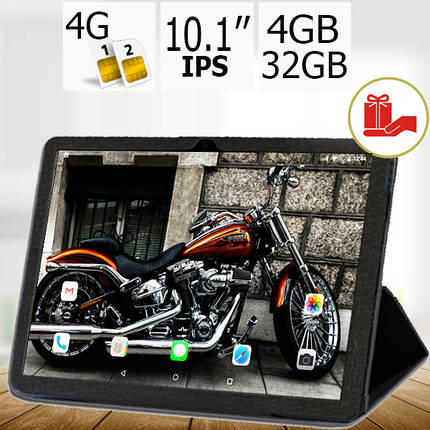 Планшет телефон Samsung Galaxy Tab Q10 Ultra LTE metal 4/32 DUAL SIM 10.1" IPS + Чохол-книжка у Подарунок!, фото 1