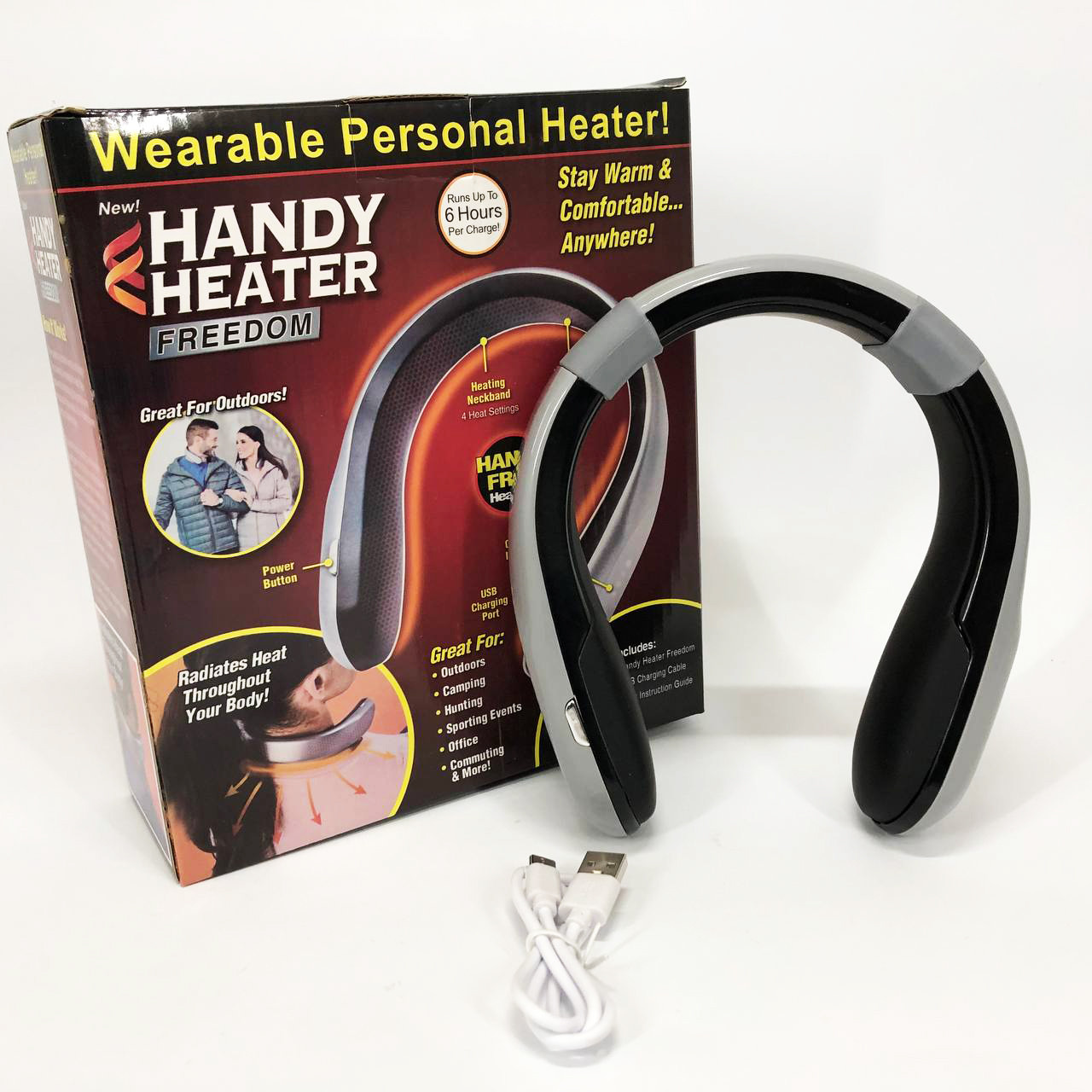 Портативний переносний міні нагрівач для шиї Handy Heater AuraHome