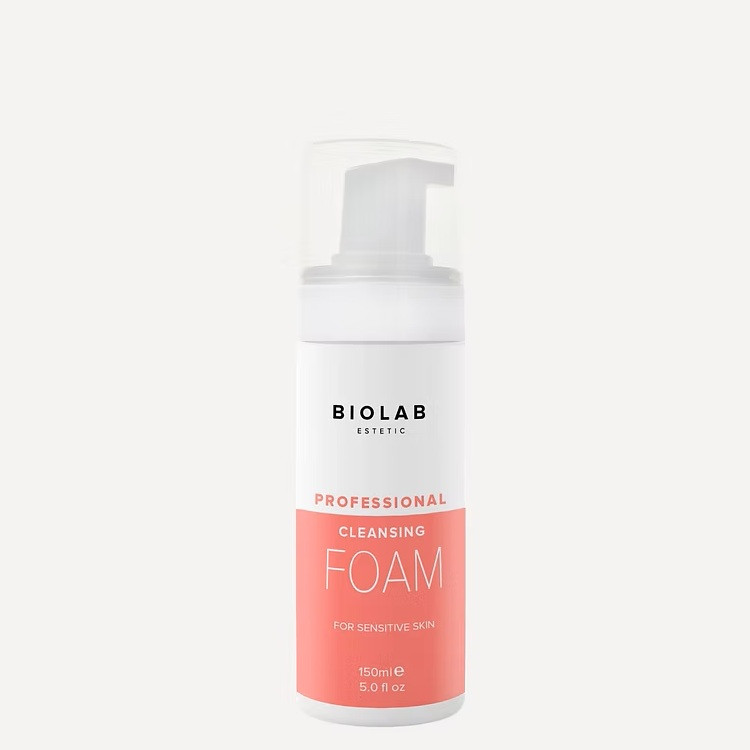 Очищуюча пінка для чутливої шкіри Cleansing Foam for Sensitive Skin BIOLAB Estetic, 150 мл