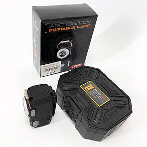 Багатофункціональний армійський ліхтар D50-SMD індикація заряду, запальничка. Колір: чорний