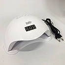 Лампа для манікюру Sun 5 nail lamp FD93-1 led для сушіння гель-лаку з таймером для домашнього використання, фото 5