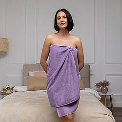 Рушник банний махровий Туреччина (бузковий) 140х70 см