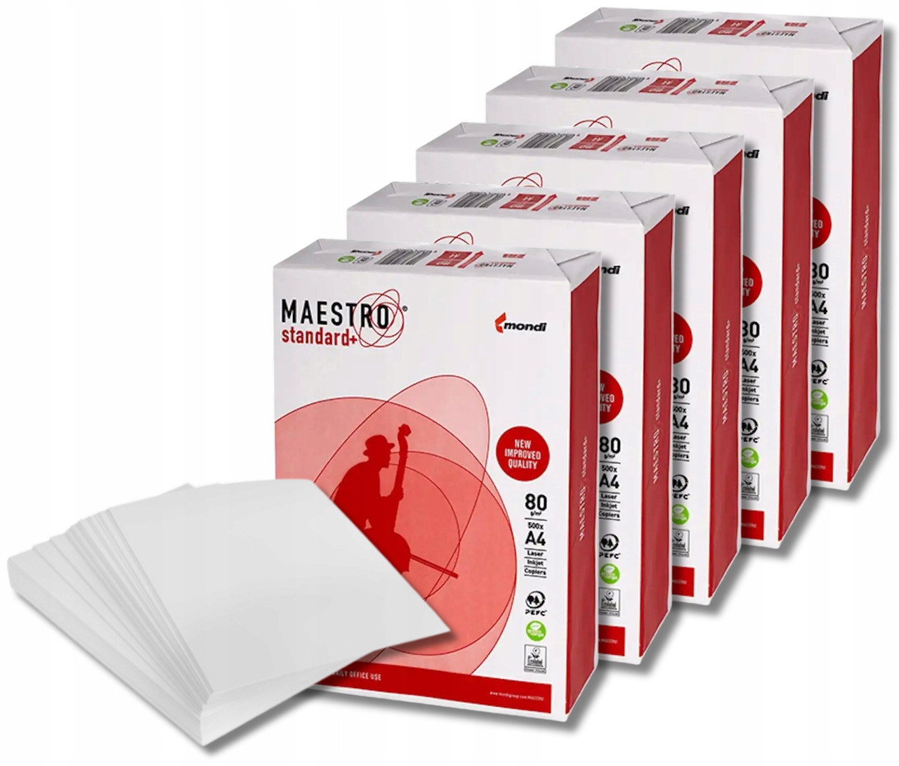 Папір офісний «Maestro» А4 80г/м2 клас В, 500 аркушів