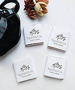 Преміум шоколад чорний 6 г з вашим логотипом - іміджевий презент для студій флористики 100 шт., фото 3